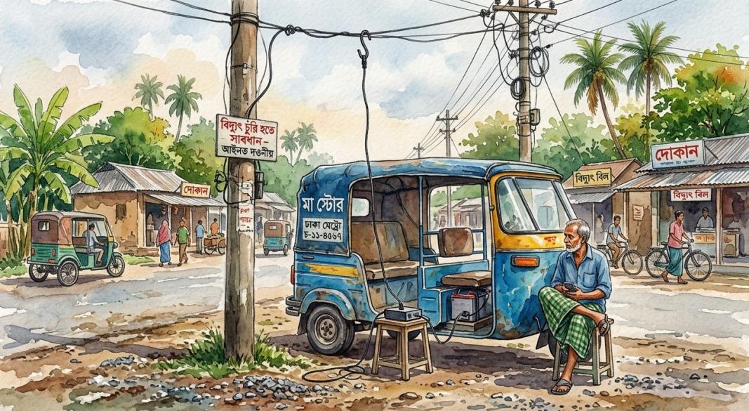 বিদ্যুৎ চুরির প্রতীকী ছবি
