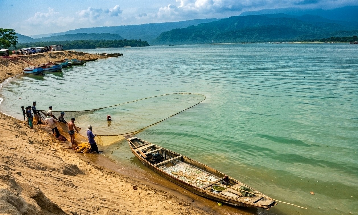 জাদুকাটা নদী, তাহিরপুর, সুনামগঞ্জ
