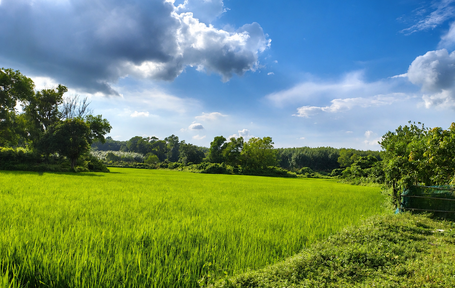 সবুজ নীলে প্রাকৃতিক দৃশ্যের অপরূপ সৌন্দর্য